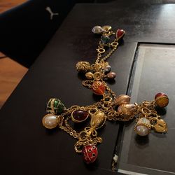 Retired Joan Rivers Faberge Egg Necklace