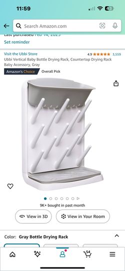 Ubbi Vertical Baby Bottle Drying Rack