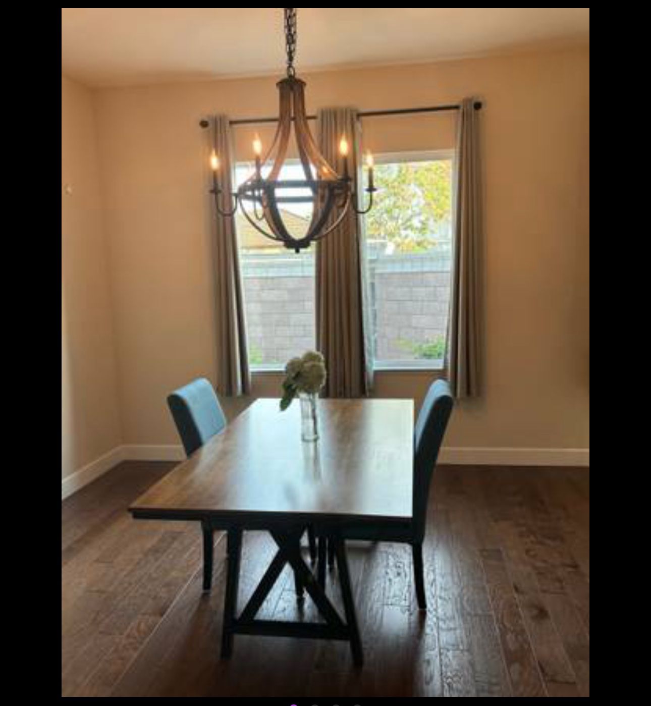 Farmhouse Solid Wood Dining Room Table