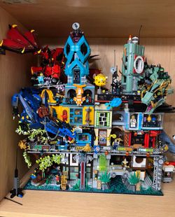 Lego Phantom Ninja, 70620 Ninja City, 70657 Ninja Pier, 71741 Ninja Garden 