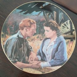 George fine china collector plate titled "Scarlett and Ashley After the War"