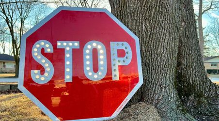 Stop Sign Backlit