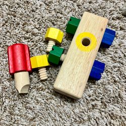 Wooden screwdriver