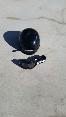 AFX helmet with spy goggles