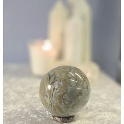 Moss Agate Druzy Sphere 50mm