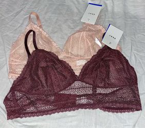 NWT…PAIR DKNY LACE BRALETTES SZ. XL