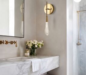 NEW Housondmy Gold Raindrop Wall Sconce