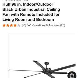 Indoor/Outdoor Fan Black