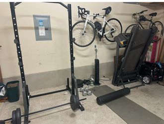 Weight rack w/weights