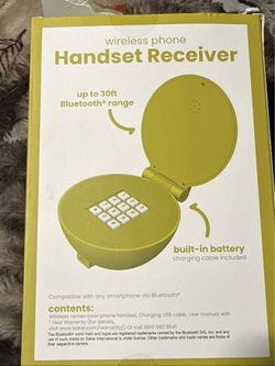 “Wireless Bluetooth Handset Receiver – Retro Phone Style – New”