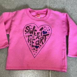 3T Pink Sweetheart Sweatshirt