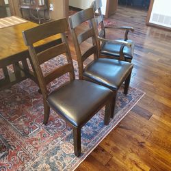 6 Dining room Chairs-solid Wood. 