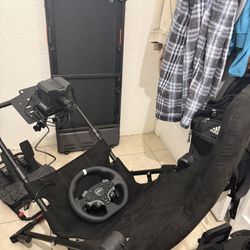 Moza r3 Bundle + Folding Seat / Racing Simulator