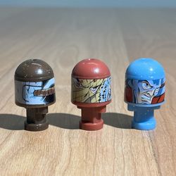 Lot of 3 MARVEL BONKAZONKS FIGURES series 1 - Mjohnir, Shocker, Captain America