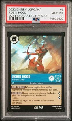 Disney Lorcana PSA 10 TCG D23 Exclusive Robin Hood 