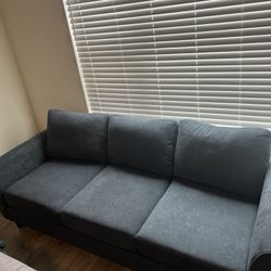 Living Spaces Navy Couch