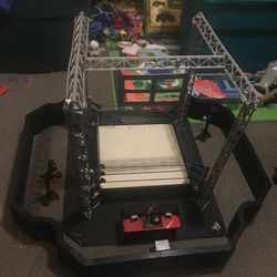 WWF Wrestling Arena With Accessories 