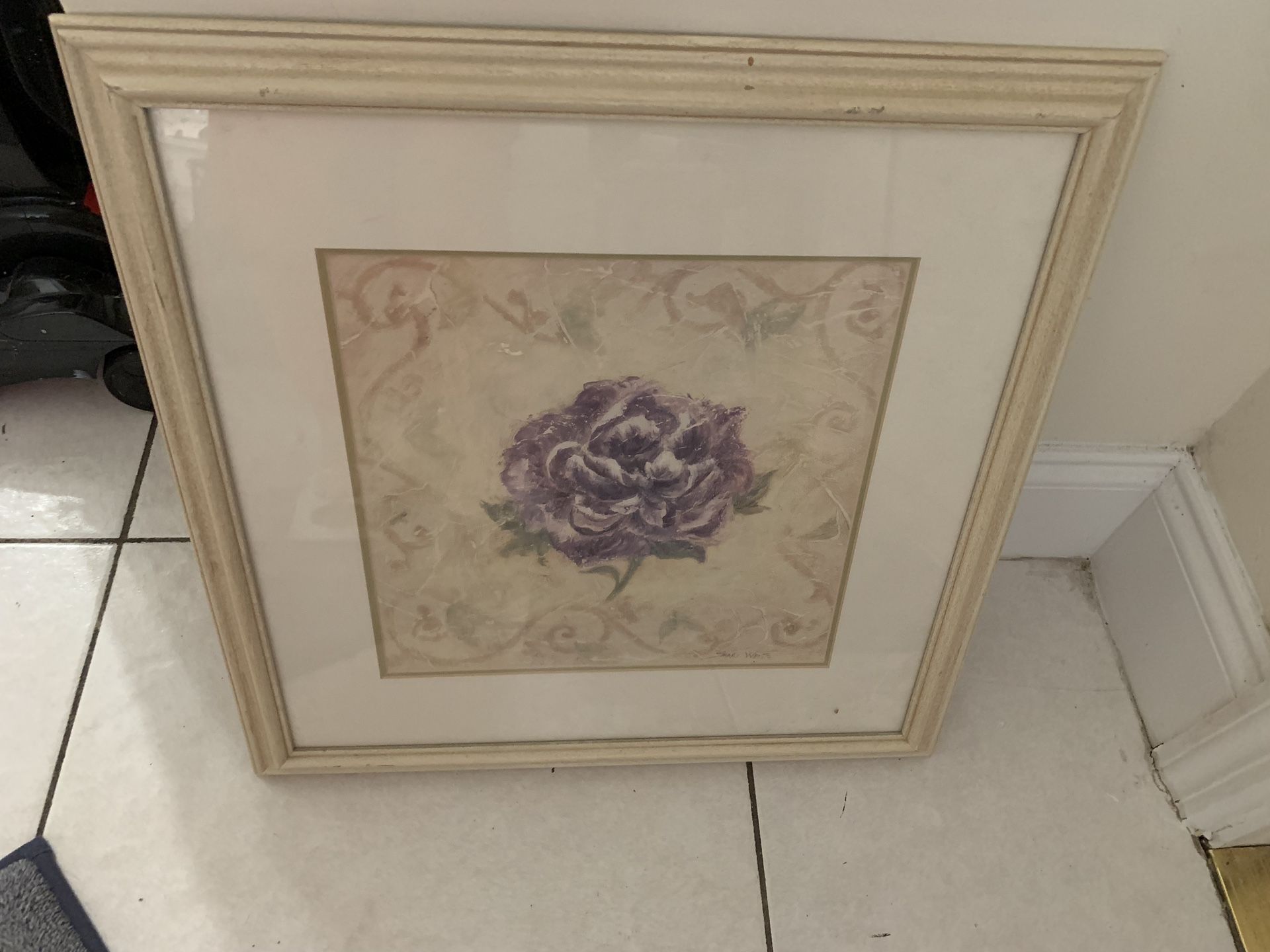 Purple Floral Painting