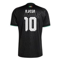 Men Adidas Mexico Alexis Vega #10 FIFA World Cup 2026 Home and Away