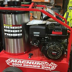 Magnum 4000 series gold hot pressure washer only asking $4000 (financing available )