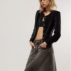FREE PEOPLE Becky Velvet Jacket NWOT