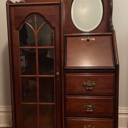 Very Cute Dresser Armoire Desk - Solid Wood   Excellent Condition