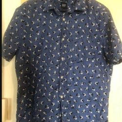 Gap Buttons Up Short Sleeve Men Shirt/Camisa Casual De Hombre