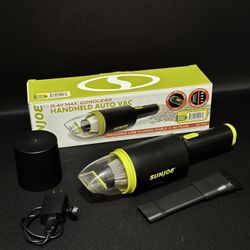 SunJoe Cordless Handheld Car Vacuum – Like New, Open Box