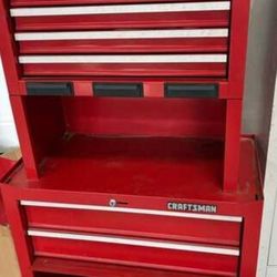 Tool BOX CRAFTSMAN RED A+ with Items.