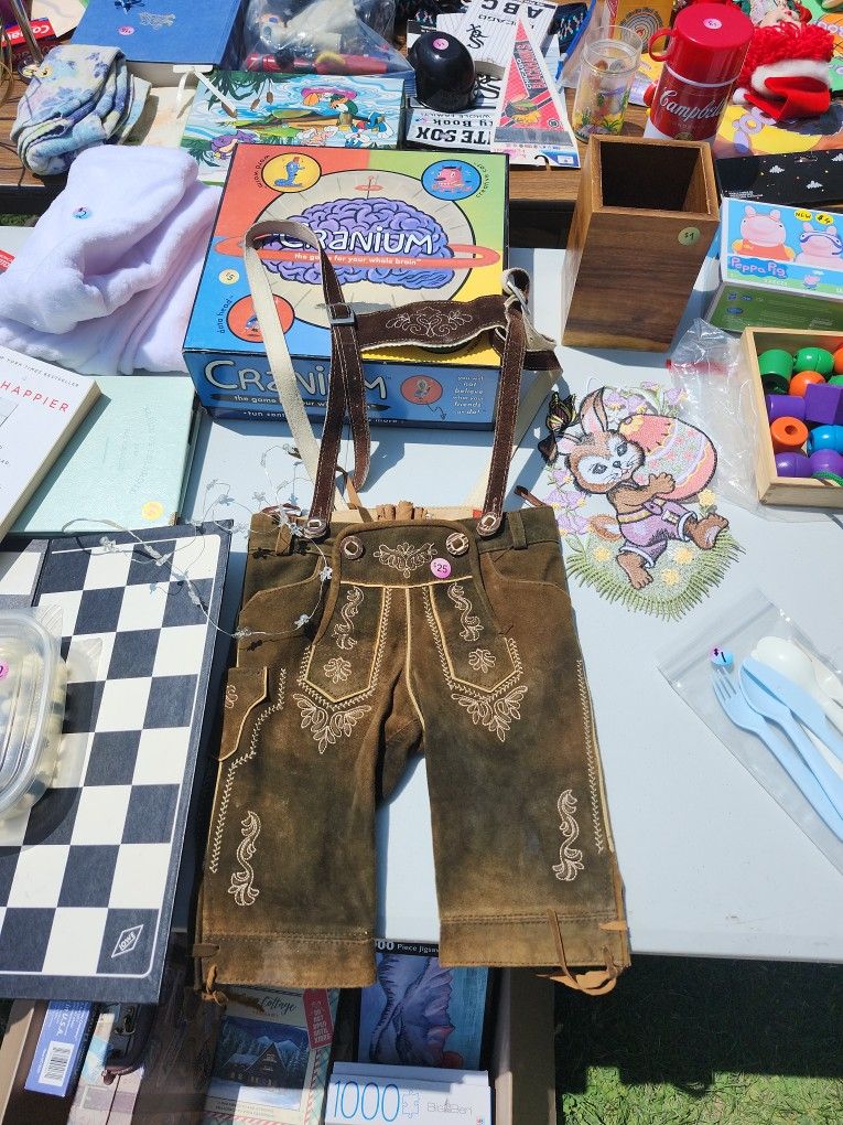 Toddler Size Leather Pants German Lederhosen