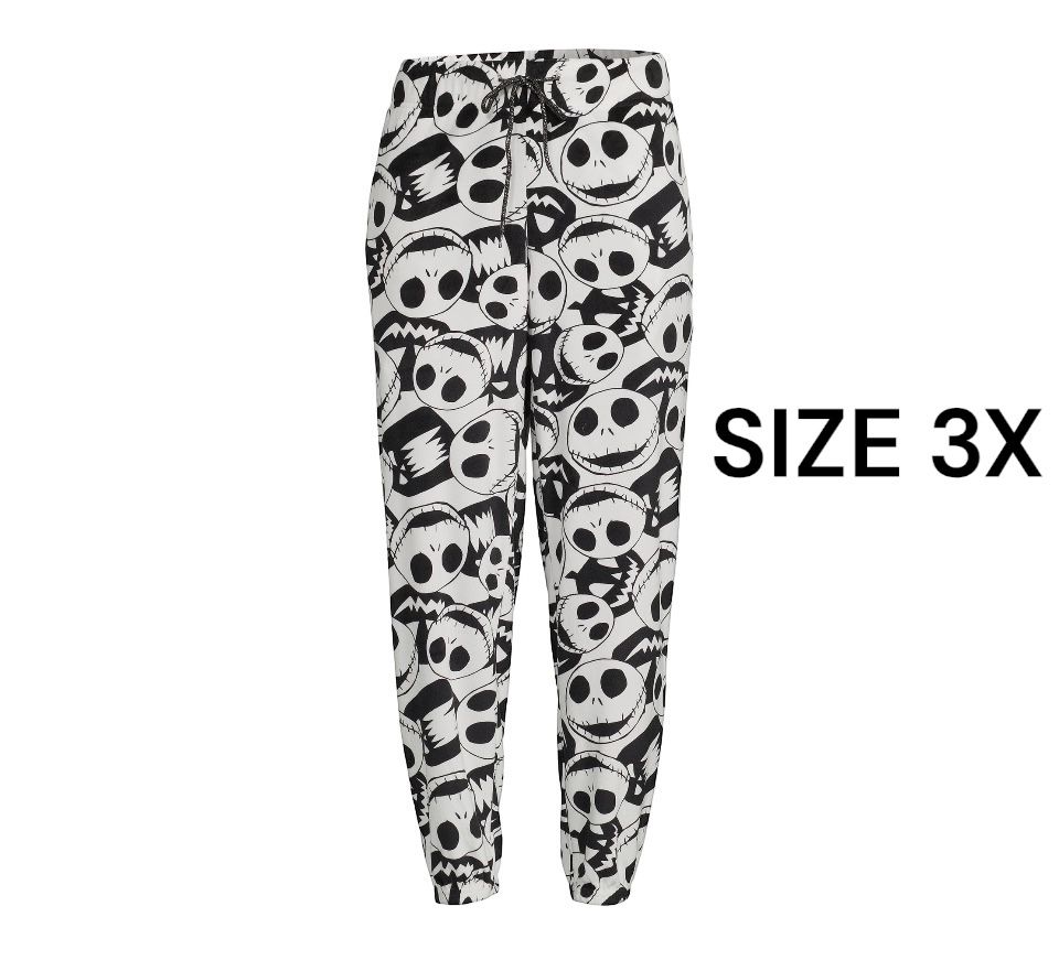 Nightmare Before Christmas Pajama Pants Joggers Sleep Women's 3X