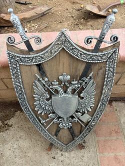 Vintage wall hanging shield