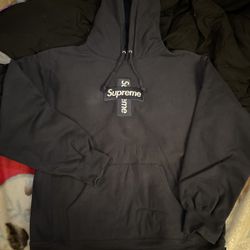 supreme cross box logo hoodie