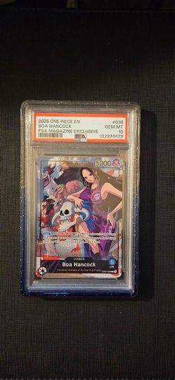 2025 One Piece PSA Magazine Exclusive Boa Hancock Promo #OP07-038 10 AL8
