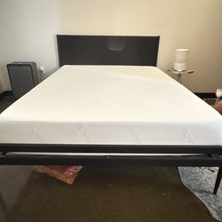 Tuft & Needle Queen Mattress + Black Metal Bed Frame Set