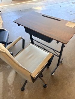 Desk and chair