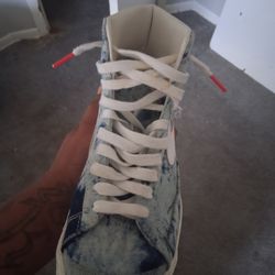 Washed Denien Nike Dunks