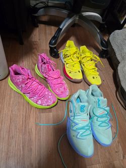 Spongebob, Patrick and Squidward Kyrie Nike Shoes 8.5 men