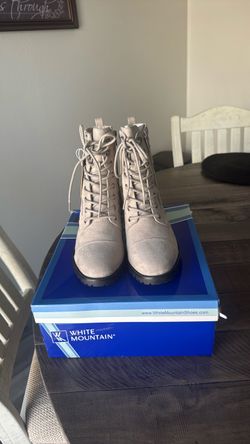 White Mountain Lace-Up Combat Boots