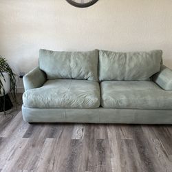Modern Sage Green Sofa – Excellent Condition