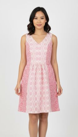 Rewind white and peach XS dress