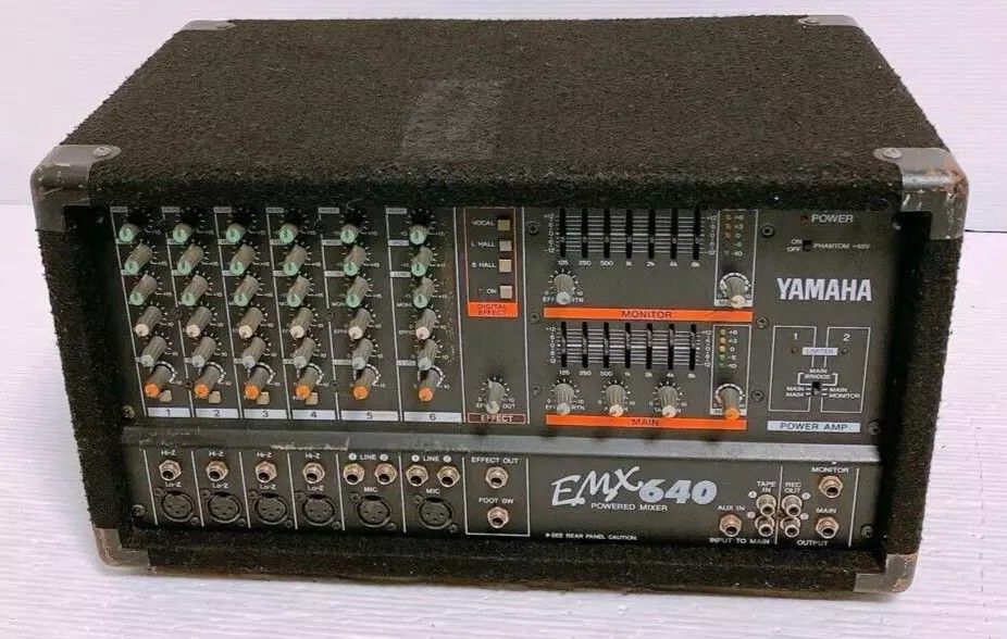 Emx640 Powered Mixer Amp And Harbingerlv7