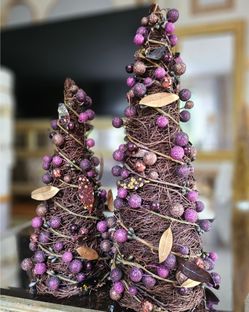 New Purple Holiday Trees Halloween Fall Autumn Christmas