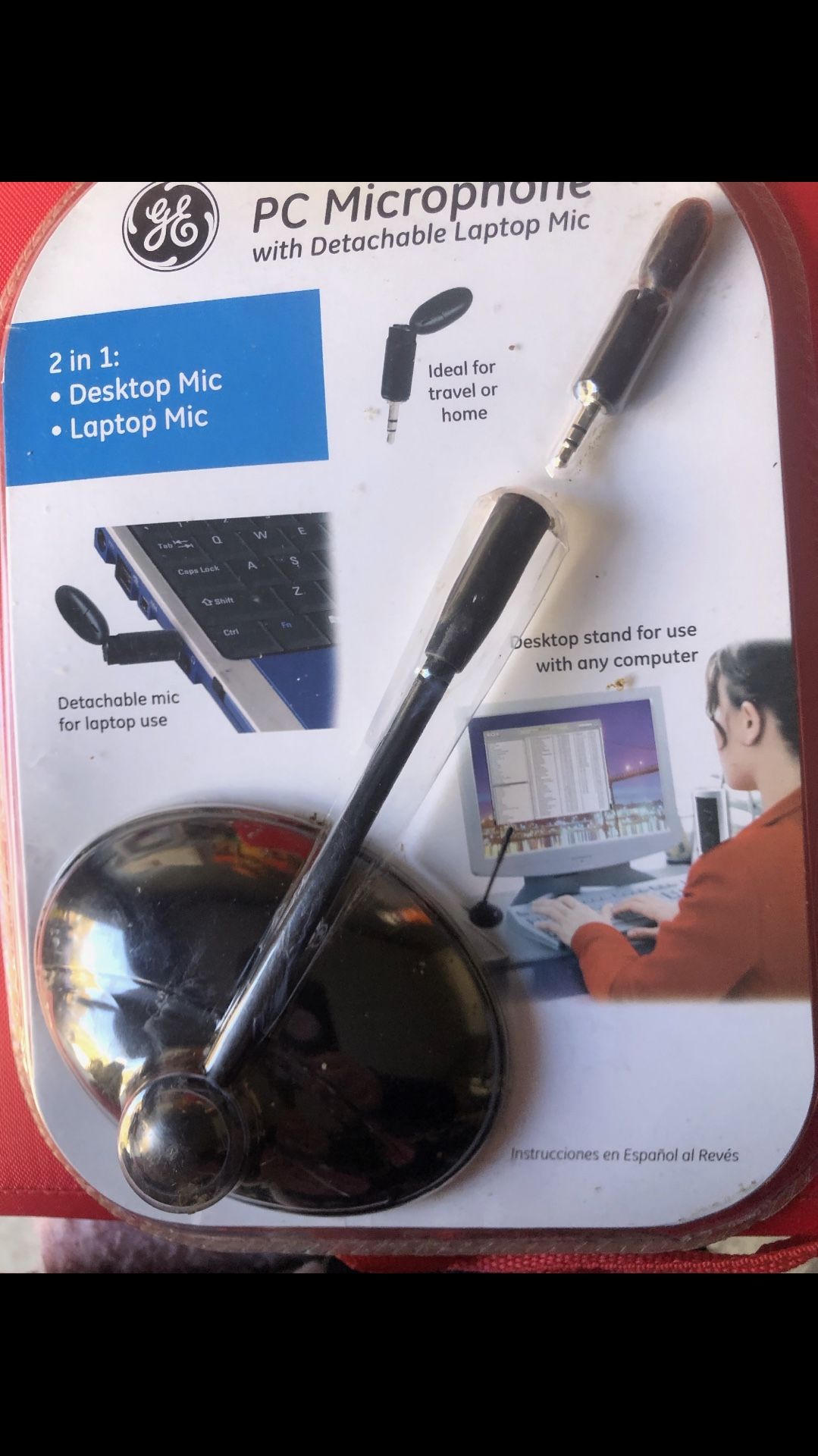 PC 2 in 1 Microphone w/ detachable laptop mic