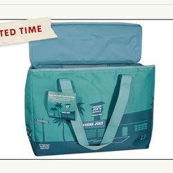 Trader Joes dusty blue Large Cooler 