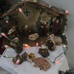 Manger n NATIVITY Set Porcelain 