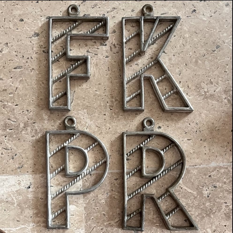 DIY Vintage INITIAL Craft Samples