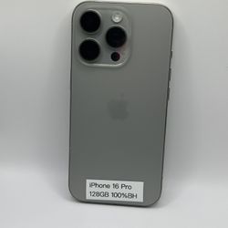 Apple iPhone 16 Pro 100%BH Unlocked Excellent Condition