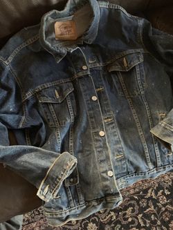 Vintage LEVIS Made in USA Jean Jacket Size XL