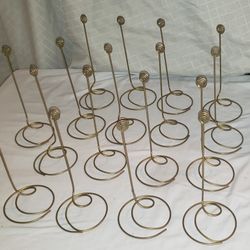 Brass/Gold Table Card Holders
